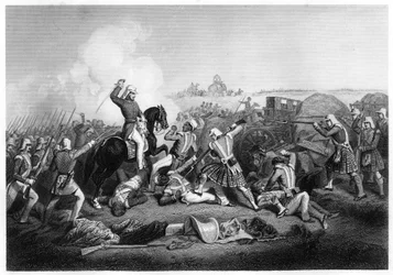Ataque del General Havelock a Nana Sahib en Futtypore, 1857, c. 1860