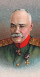 General Mikhail Vasiliyevich Alekseyev 1857-1918, general del Ejército Imperial Ruso, 1917