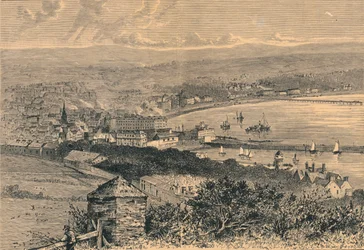 Vista general de Douglas, 1880