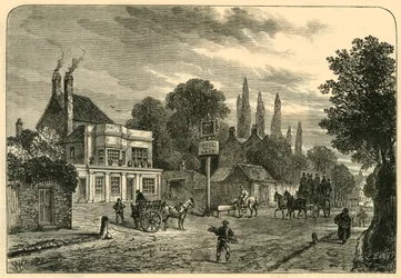 Vista general de Old Kentish Town, 1820, c1876