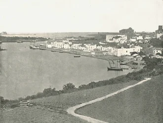 Vista general, Brindisi, Italia, 1895