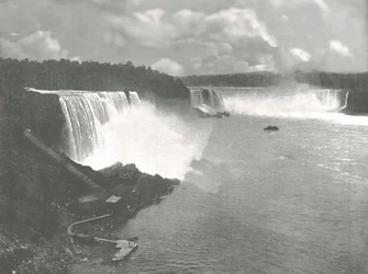 Vista general de las Cataratas del Niágara, 1895