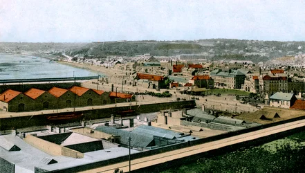 Vista general de St Helier, Jersey, 1906