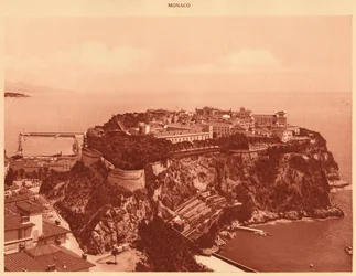Vista general del Principado de Mónaco, 1930