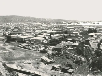 Vista general de la ciudad, Valparaíso, Chile, 1895