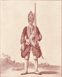 Caballero, los 7º Fusileros Reales 1742, 1742 1909