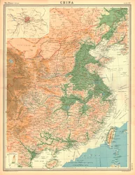 Mapa geográfico de China