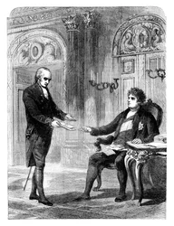 George Canning 1770-1827 recibiendo su nombramiento como Primer Ministro, 1827