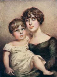 George Dacres Patterson y su madre, Eleanor Dacres Patterson, 1815, 1911