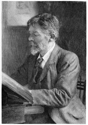 George Du Maurier, escritor y artista británico, c. 1890