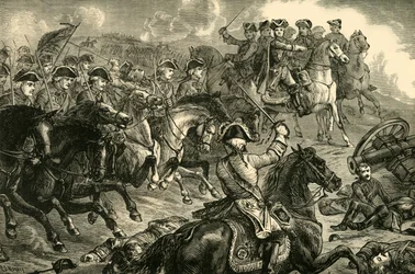 Jorge II, en la Batalla de Dettingen, 27 de junio de 1743, 1890
