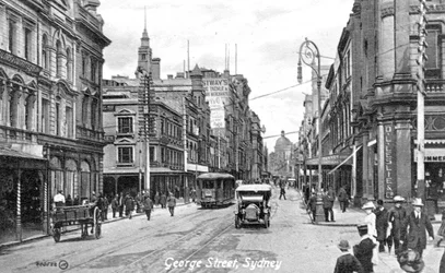 Calle George, Sídney, Australia, c. 1900s