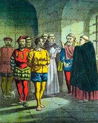 George Wishart, reformador protestante escocés del siglo XVI, c. 1860