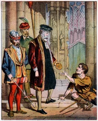 George Wishart, reformador y mártir escocés del siglo XVI, mediados del siglo XIX