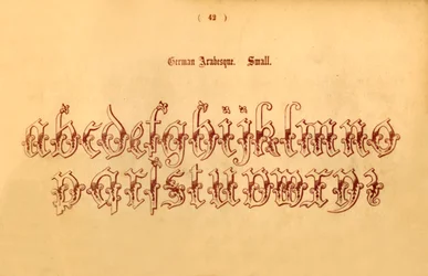 Arabesco alemán. Pequeño, 1862