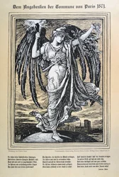 Alegoría alemana de la Comuna de París, 1871