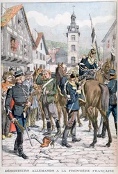Desertores alemanes en la frontera francesa, 1903