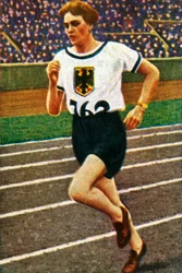 Corredora alemana Lina Radke, 1928