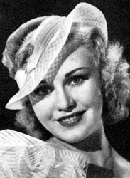 Ginger Rogers, actriz estadounidense, 1934-1935