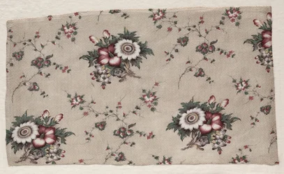 Fragmento de chintz vidriado, c. 1830