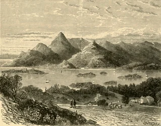 Puerto de Glengariff y Bahía de Bantry desde el Hotel Eccles, 1898