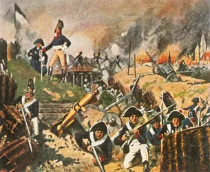 Gneisenau y Nettelbeck en las murallas de Kolberg, 1807, 1936