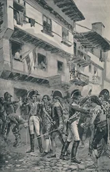 Godoy detenido por las tropas españolas, 1896