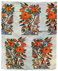 Brocado de oro y plata de Isfahan, Irán, principios del siglo XVII, 1931
