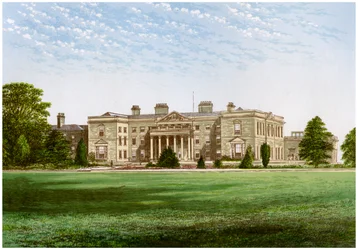 Gopsal Hall, Leicestershire, hogar de Lord Howe, c1880