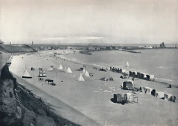 Gorleston - Un tramo de las arenas, 1895