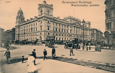 Oficinas del Gobierno en Great George Street GOGGS, Westminster, Londres, c. 1910
