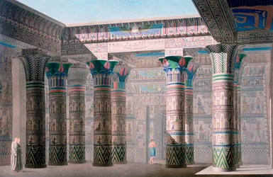 Gran Templo, Isla de Philae, Nubia, Egipto, siglo XIX