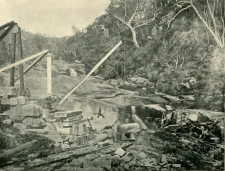 Canteras de granito, Trawool, Victoria, 1901