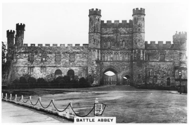 Gran puerta de la abadía de Battle, East Sussex, 1937