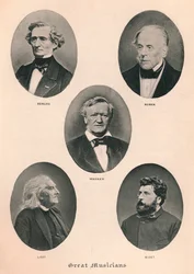 Grandes músicos - Placa II, 1895