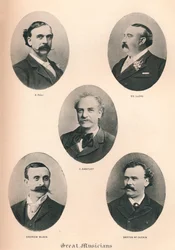 Grandes Músicos - Placa VI., 1895