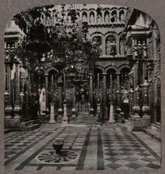 Catedral griega en la Iglesia del Santo Sepulcro, Jerusalén, c1900
