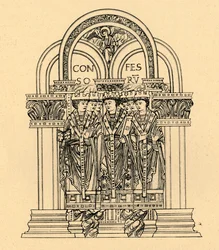 Gregorio el Grande, San Benito y San Cutberto, 1908