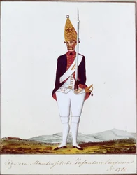 Granadero del Regimiento Zöge von Manteuffel, 1762