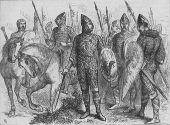 Grupo de soldados normandos A.D. 1066