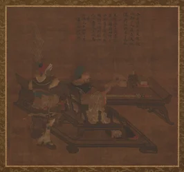 Guan Yu y Zhou Cang, dinastía Ming, 1368-1644