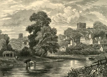 Guildford desde el río, 1898