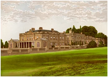 Gunton Park, Norfolk, hogar de Lord Suffield, c. 1880