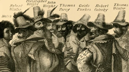 Guy Fawkes y los conspiradores
