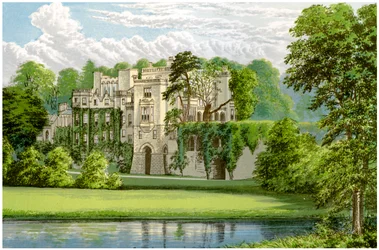 Guys Cliffe, Warwickshire, hogar de la familia Percy, c1880