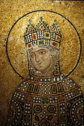 Detalle del mosaico de Santa Sofía: Emperatriz Zoe