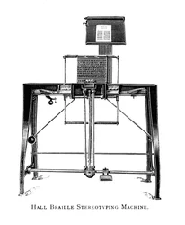 Máquina de estereotipia Hall Braille