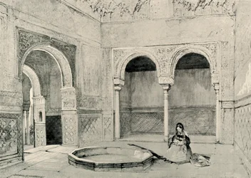 Sala de los Abencerrajes, siglo XIX, 1907
