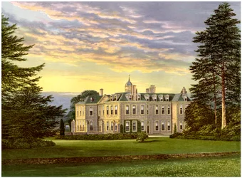 Hanbury Hall, Worcestershire, hogar de la familia Vernon, c. 1880