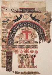 Colgante con imágenes cristianas, 500s